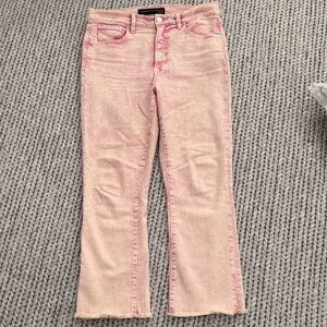 Veronica Beard Light Pink Straight Leg Jeans